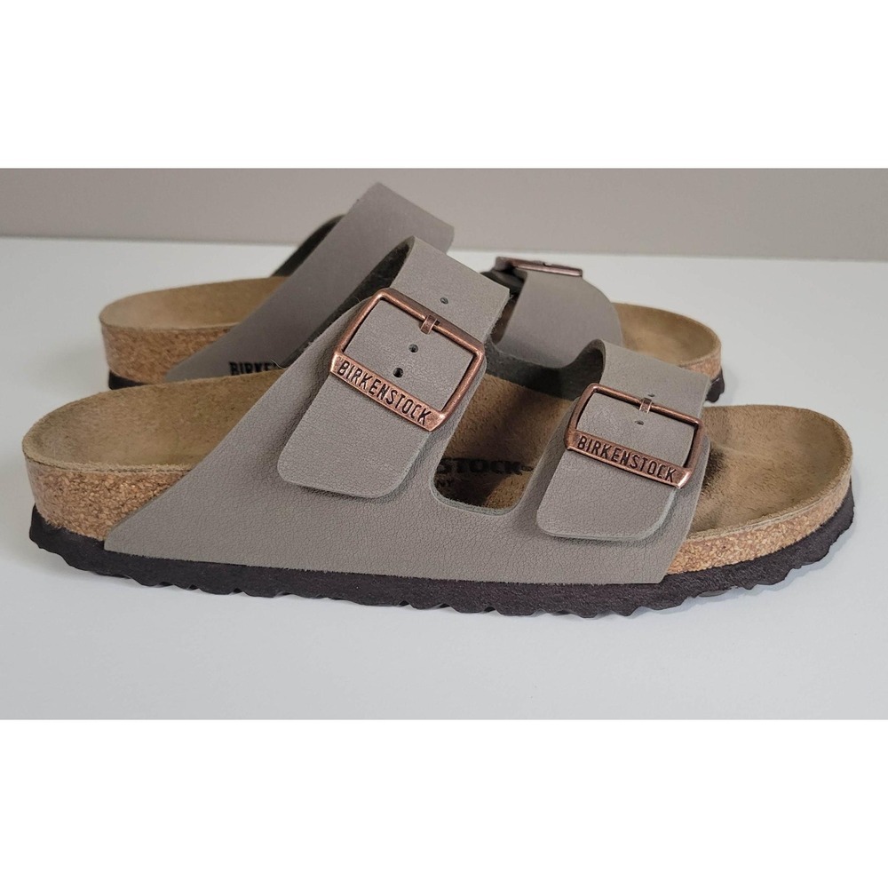 Birkenstock Stone Suede Leather Arizona Sandal - Picture 5 of 8